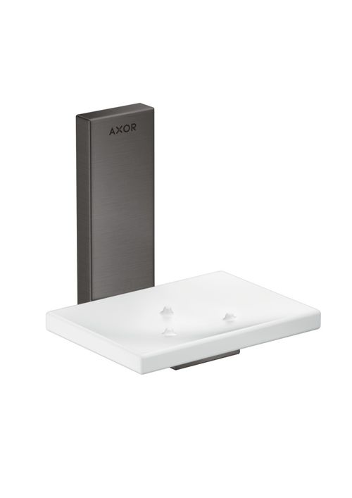 AXOR-HG-AXOR-Universal-Rectangular-Seifenschale-Brushed-Black-Chrome-42605340 gallery number 1